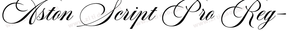 Aston Script Pro Reg字体转换